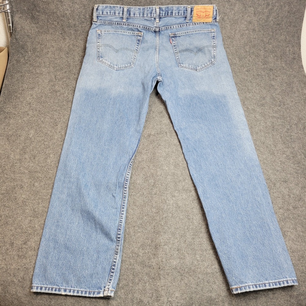 Levis 559 Jeans Mens 40x32 Blue Denim Faded Red Tab Straight Leg Streetwear - Picture 4 of 14